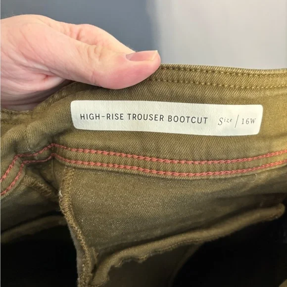 Pilcro and the Letterpress High-Rise Trouser Bootcut Size 16W - Picture 5 of 5